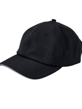 All In Motion Backless Baseball Cap Black Adjustable Strapback Ponytail Hat